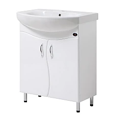 Тумба напольная Mirater Hvilya с умывальником 82х50х31 Белая