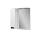 Шкаф зеркальный Mirater Kornelia 75х70х17 Белый левосторонний