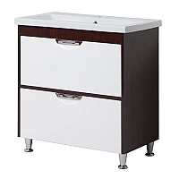 Тумба підлогова Mirater Лора з умивальником керамічним 82х60х43 Венге
