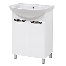 Тумба напольная Mirater Лора с умывальником 82х55х32 Белая