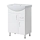 Тумба підлогова Mirater Pryama з умивальником 82х50х32 Біла (3 ящика)