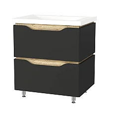 Тумба підлогова Mirater Sacramento з умивальником 60 Антрацит