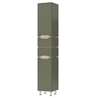 Пенал напольный Mirater Sacramento 200х35x35 Оливковый правосторонний