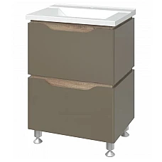 Тумба підлогова Mirater Sacramento з умивальником 70 Оливковий