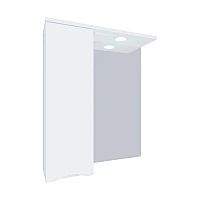 Шафа дзеркальна Mirater Смайл 74х70х17 Біла ліва