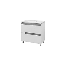 Тумба підлогова Mirater Верона з умивальником 84х90х45 біла/сіра