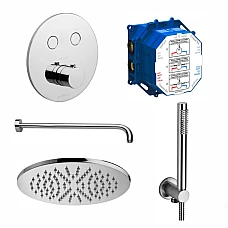 Душова система прихованого монтажу Paffoni Compact-T Tondo (Kit Compact-T Tondo) хром