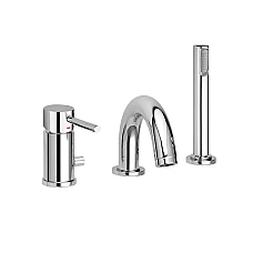 Змішувач на борт ванної Paffoni Light LIG047CRMAX FLOW хром