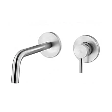 Смеситель для умывальника скрытого монтажа Paffoni Light LIG106ST70 сталь