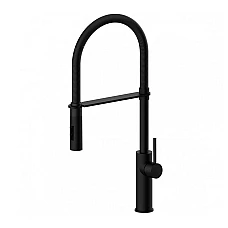 Черный смеситель для кухни Paffoni Light Professional LIG179NONO