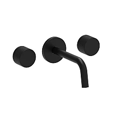 Чорний змішувач для умивальника прихованого монтажу на 3 отвори L175 мм Paffoni JO JO003NO