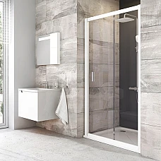 Душові двері Ravak Blix BLDP2-100 0PVA0100Z1 білий TRANSPARENT