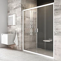 Душевые двери Ravak Blix BLDP4-150 0YVP0100Z1 белый TRANSPARENT