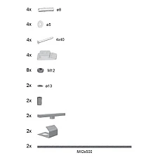 Кріплення фронтальне U Ravak B23600000N