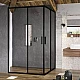 Душевая кабина Ravak Blix Slim BLSRV2K-80 X1XM40300Z1 черный TRANSPARENT