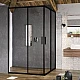 Душевая кабина Ravak Blix Slim BLSRV2K-90 X1XM70300Z1 черный TRANSPARENT