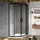 Душевая кабина Ravak Blix Slim BLSCP4-90 X3BM70300Z1 черный TRANSPARENT