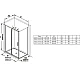 Недвижимая стенка для душа Ravak Blix Slim BLSPS-80 X9BM40300Z1 черный TRANSPARENT