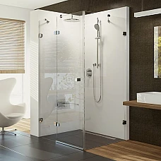 Душевая кабина Ravak Brilliant BSDPS-90/90 L 0UL77A00Z1 хром TRANSPARENT