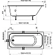 Ванна прямокутна 160x70 Ravak Chrome Slim C731300000