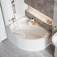 Ванная асимметричная 140х105 Ravak Rosa CI01000000 L - левосторонняя