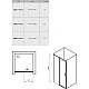 Душевые двери Ravak Matrix MSD2-120 R 0WPG0C00Z1 полированный алюминий TRANSPARENT