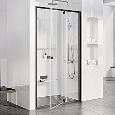 Душові двері Ravak Pivot PDOP 2-100 03GA0300Z1 чорний TRANSPARENT