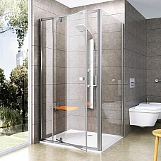 Душові двері Ravak Pivot PDOP 2-120 03GG0U00Z1 сатин TRANSPARENT
