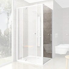 Нерухома стінка для душу Ravak Pivot PPS-90 90G70100Z1 білий TRANSPARENT