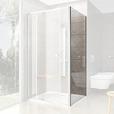 Недвижимая стенка для душа Ravak Pivot PPS-100 90GA0U00Z1 сатин TRANSPARENT