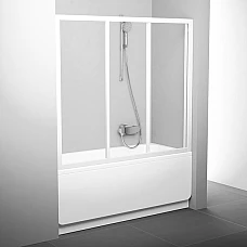 Штора для ванни Ravak AVDP3-160 40VS0102Z1 білий TRANSPARENT