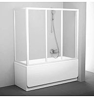 Недвижимая стенка для ванны Ravak APSV-75 95030102Z1 белый TRANSPARENT