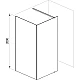 Недвижимая стенка Ravak Walk In Corner-110/80 GW1CD4300Z1 черный Transparent