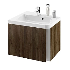 Тумба під умивальник темний горіх Ravak SD- 10° 650 X000000747 L - лівосторонній