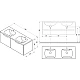 Тумба под двойной умывальник белая Ravak SD-1300 Classic X000001482
