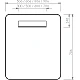 Зеркало белое Ravak STRIP 500 X000001565 с подсветкой