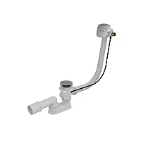 Сифон для ванны с заполнением переливом 570 B H/K Ravak X01438 хром