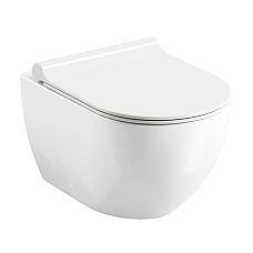 Унітаз підвісний Ravak WC Uni Chrome RimOff X01535 білий безобідковий 