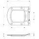 Сидение с крышкой Ravak Classic Slim X01673 белое