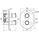 Термостатический смеситель Ravak Termo X070094