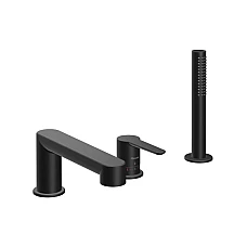 Змішувач для ванни з 3 отворами Ravak Puri X070186 чорний