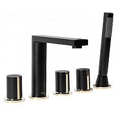 Чорний змішувач для ванни Rea Icon REA-B3622