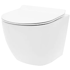 Унітаз підвісний Rea Carlo Mini Tornado Rimless Slim 36x49 REA-C1259