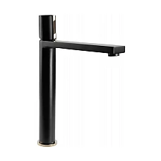 Чорний змішувач для умивальника Rea Icon REA-B5681