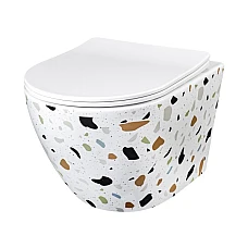 Унітаз підвісний REA Carlos Terazzo 37x49 REA-C8005