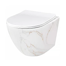 Унітаз підвісний Rea Carlos Slim Rimless 37x49 REA-C6385