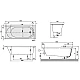 Ванна акрилова VILLEROY & BOCH O.NOVO 170x75 UBA170CAS2V-01 (без ніжок) 