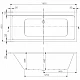 Ванна акриловая VILLEROY & BOCH SUBWAY Duo 180х80 (без ножек) UBA180SUB2V-01