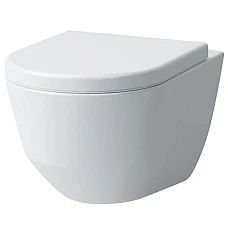 Унітаз підвісний LAUFEN PRO Rimless 8.2096.6.000 без обідка + LAUFEN PRO сидіння з кришкою SOFT CLOSE