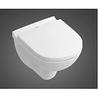 Унітаз підвісний VILLEROY & BOCH O.NOVO 5660HR01 без обідка з кришкою soft-close 